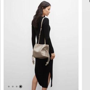 Club Monaco Cinch Crossbody Handbag - Taupe